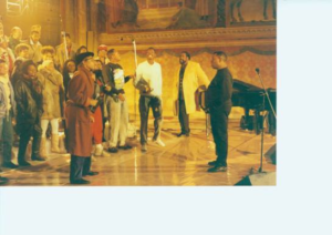 H.B.BARNUM AND BARRY WHITE with LIFE choir